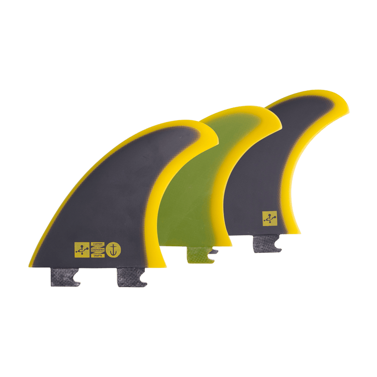 Chemistry Thruster - Black/Yellow - Snap In - Captain Fin Co.