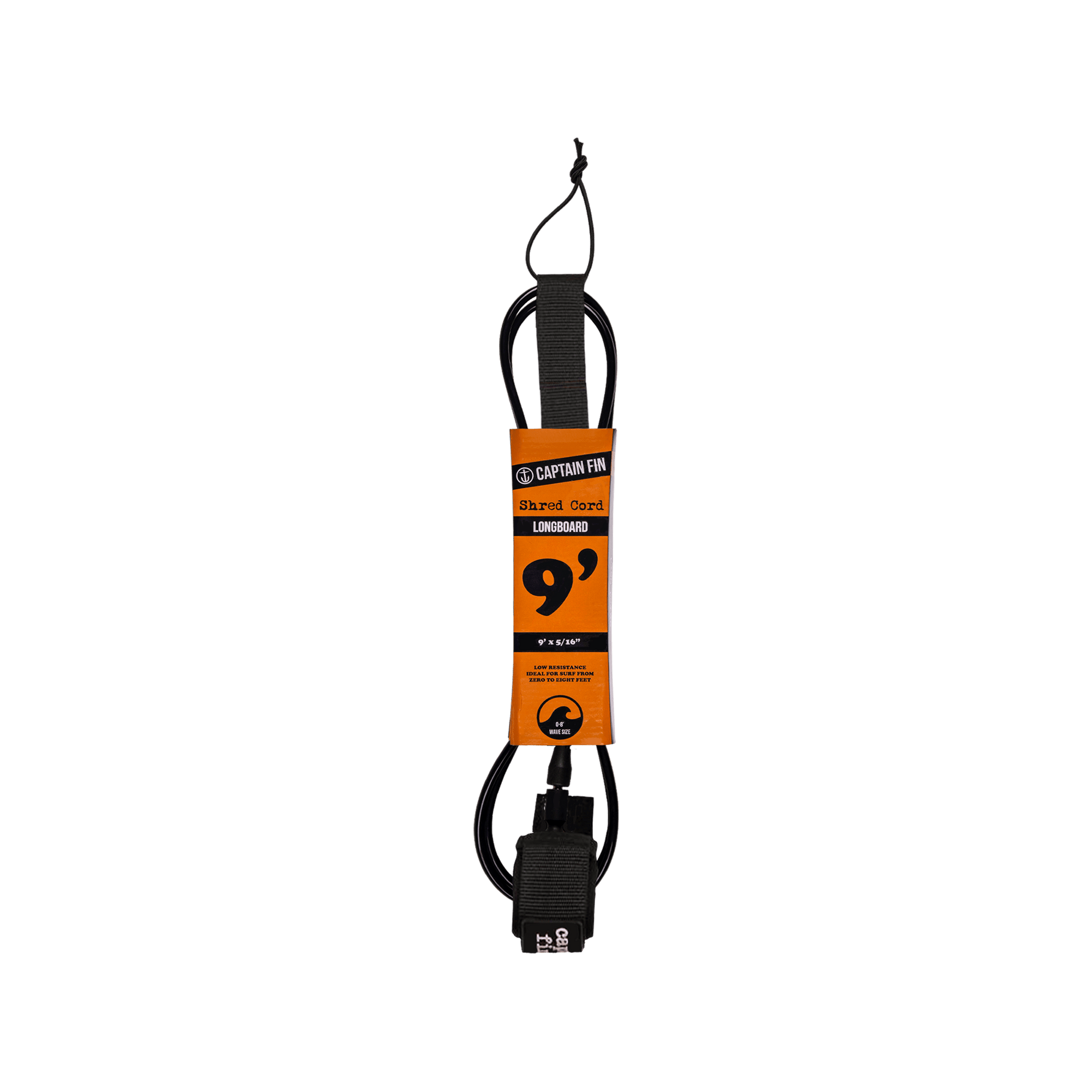 Shred Cord Standard - Black - Captain Fin Co.
