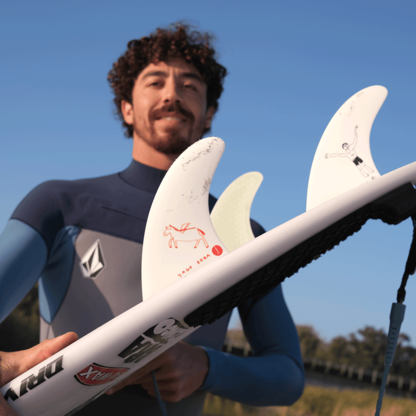 Yago Thruster White - Snap In - Captain Fin Co.