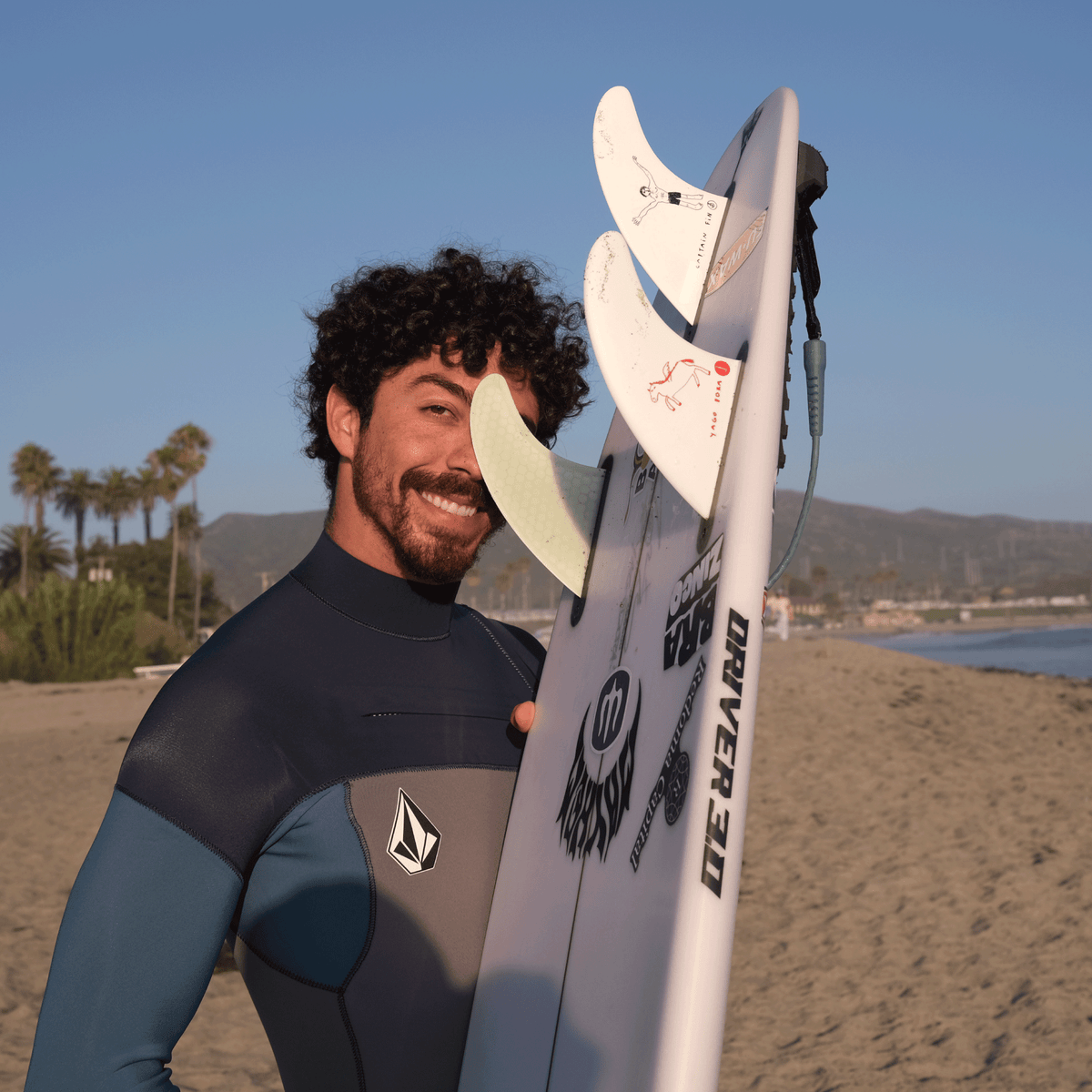 Yago Thruster White - Snap In - Captain Fin Co.