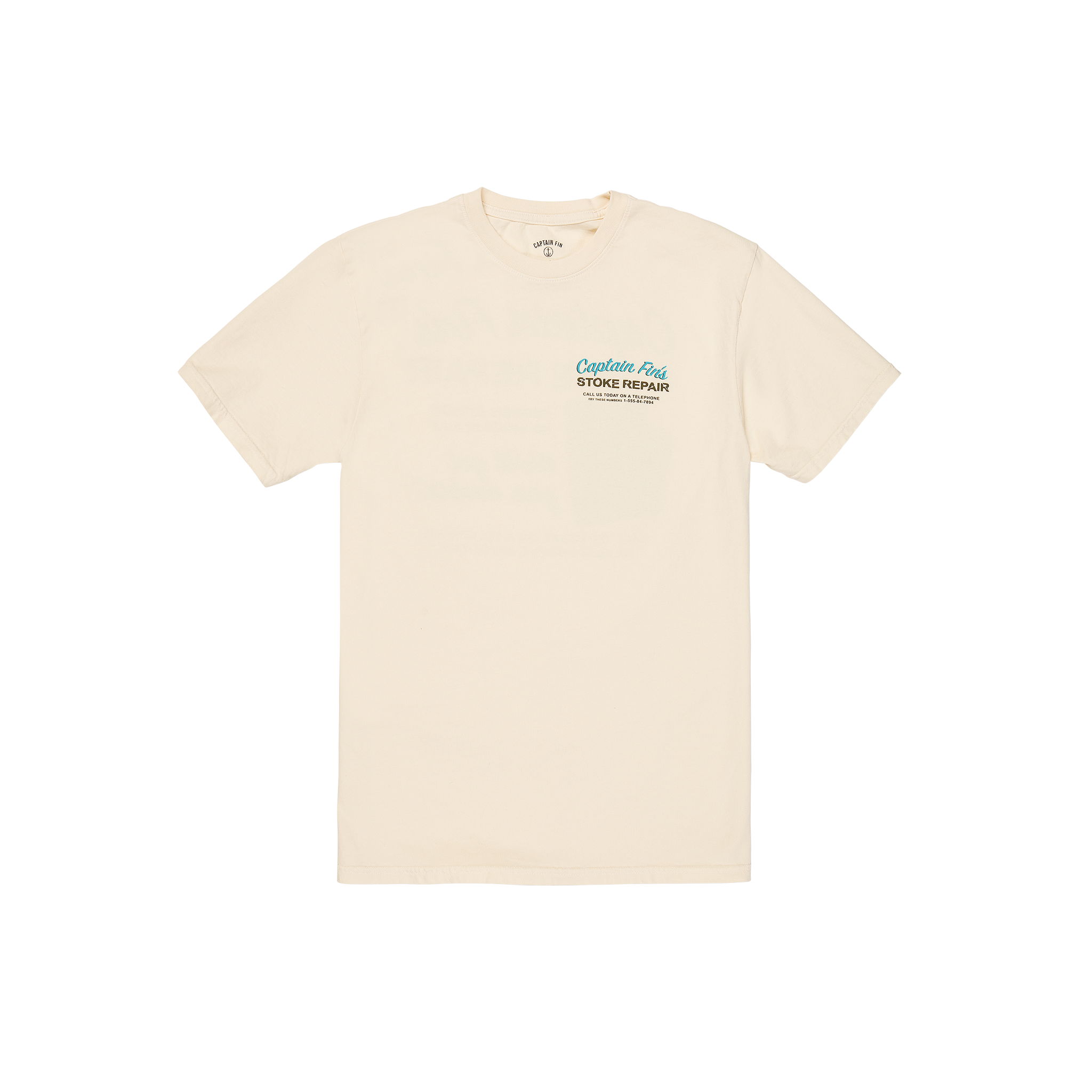 Stoke Repair Short Sleeve Tee - Cream