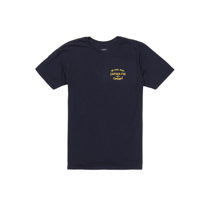 Run Of The Mill Short Sleeve Tee - Navy - Captain Fin Co.
