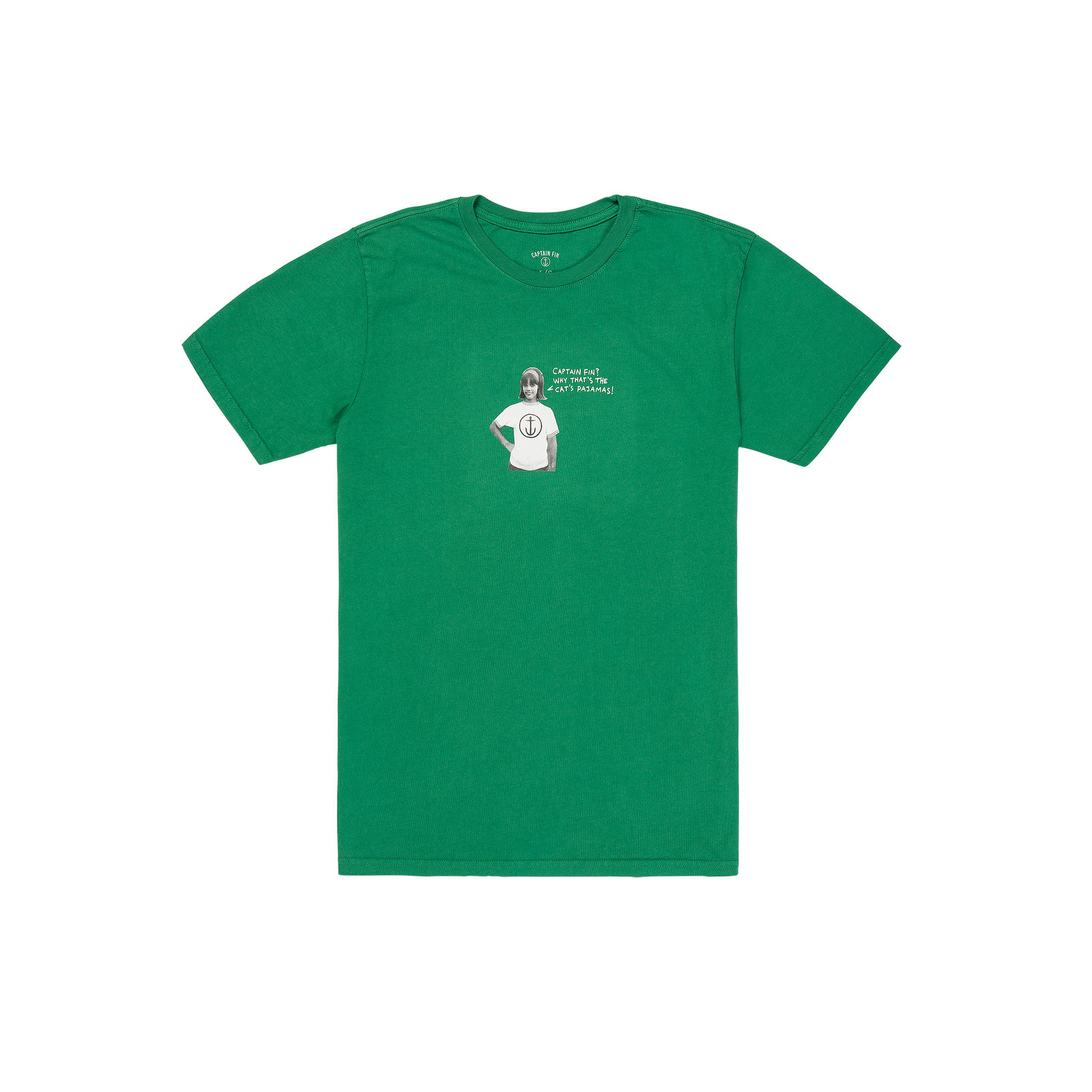Cindy Short Sleeve Tee - Kelly Green - Captain Fin Co.