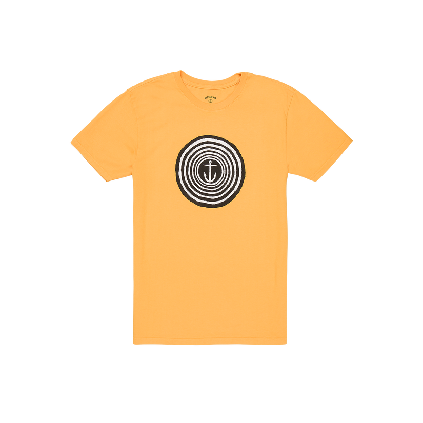 Captain Zone Short Sleeve Tee - Gold - Captain Fin Co.