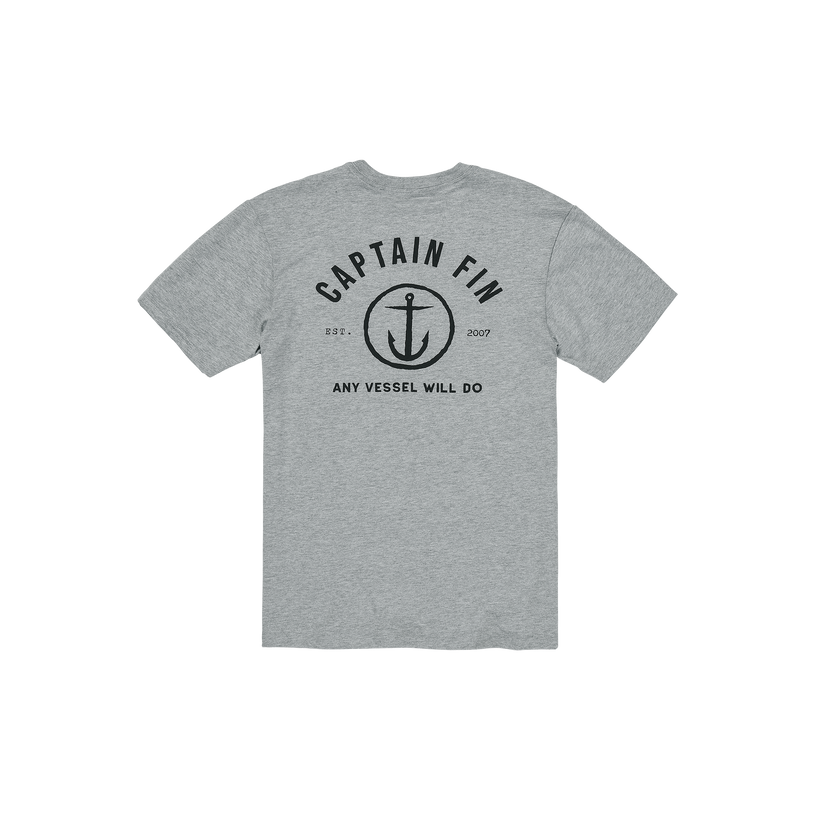 Vessel Classic Short Sleeve Tee - Heather Grey - Captain Fin Co.