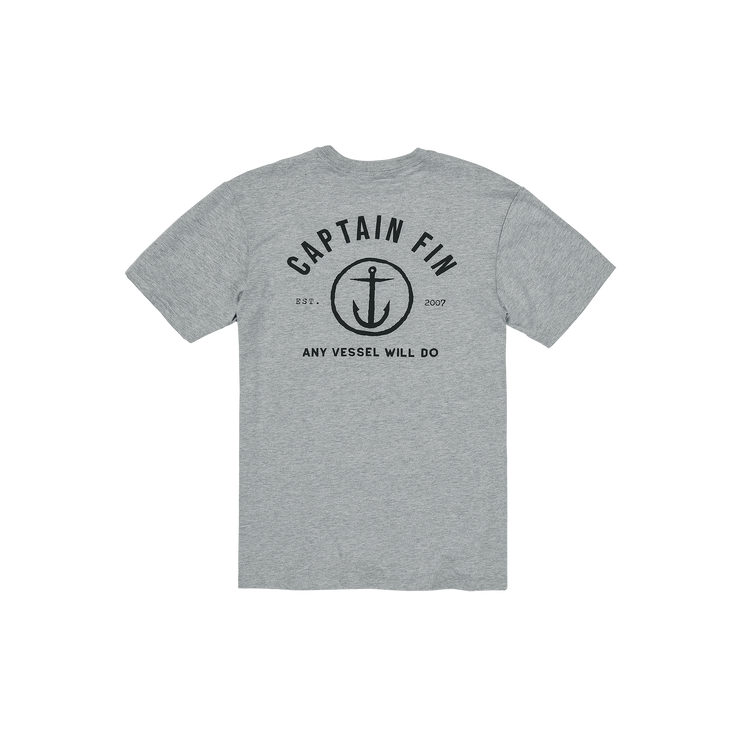 Vessel Classic Short Sleeve Tee - Heather Grey - Captain Fin Co.