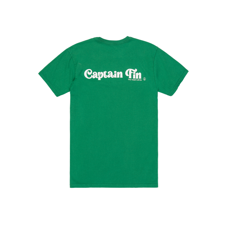 Any Vessel Short Sleeve Tee - Kelly Green - Captain Fin Co.