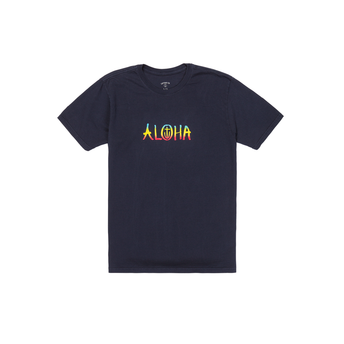 Aloha 1 Short Sleeve Tee - Navy - Captain Fin Co.