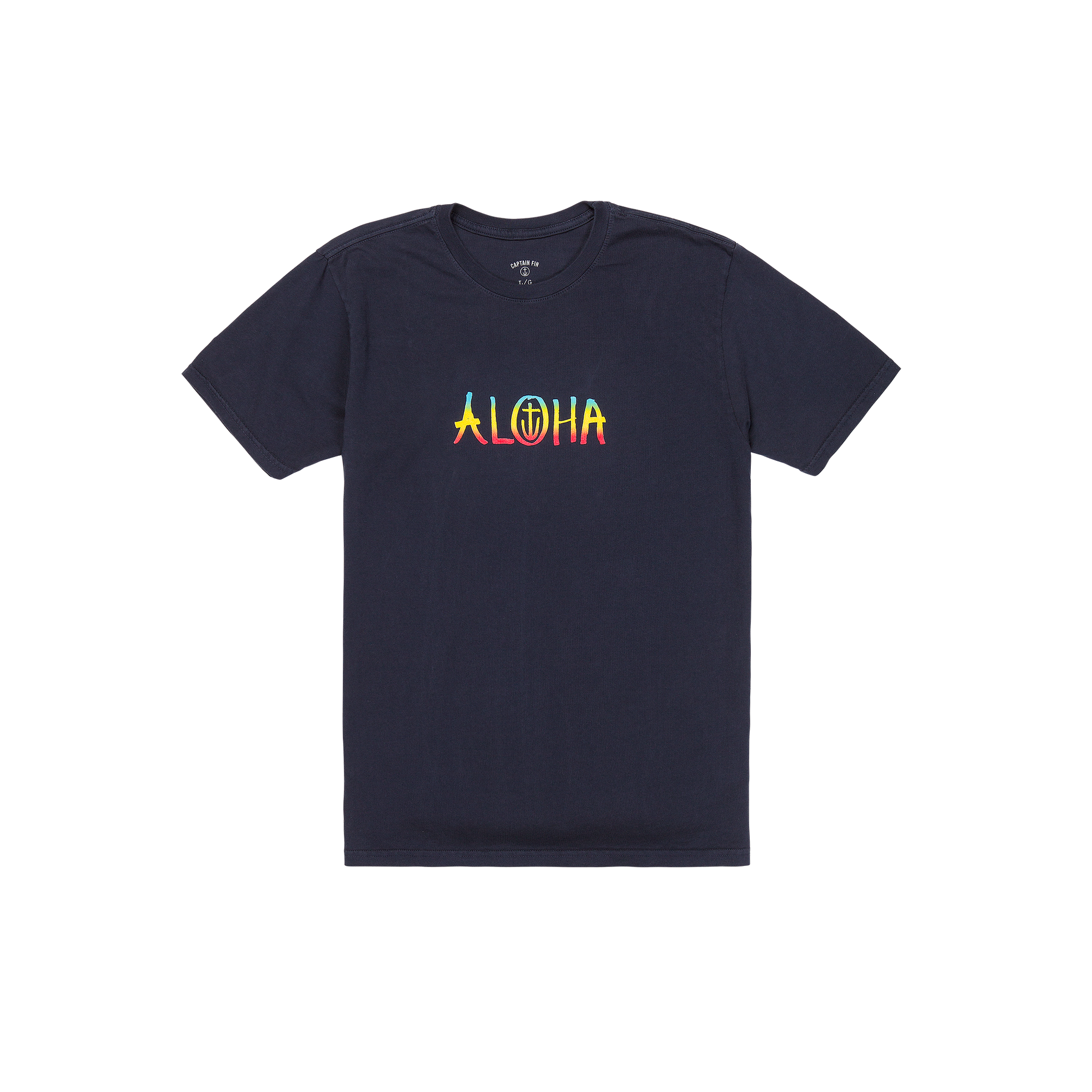 Aloha 1 Short Sleeve Tee - Navy - Captain Fin Co.