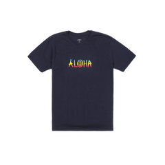 Aloha 1 Short Sleeve Tee - Navy - Captain Fin