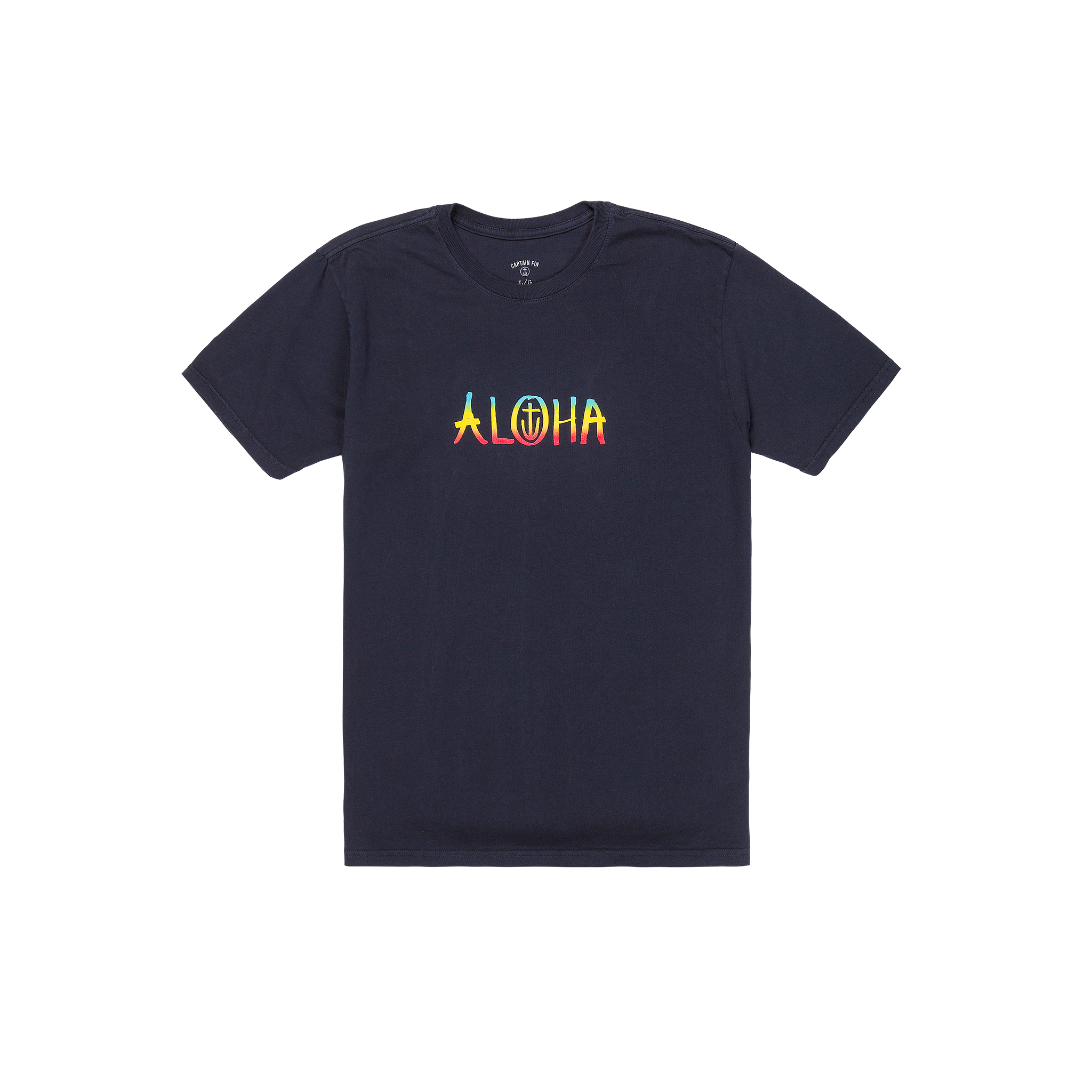Aloha 1 Short Sleeve Tee - Navy - Captain Fin Aloha 1 Short Sleeve Tee - Navy - Captain Fin