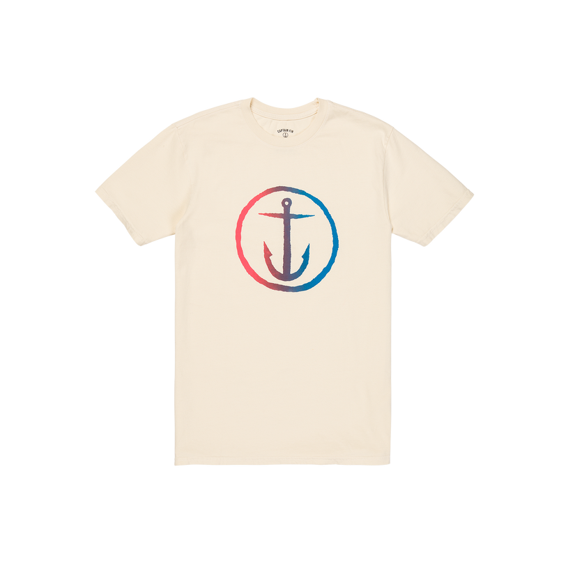 Logo Short Sleeve Tee - Cream - Captain Fin Co.