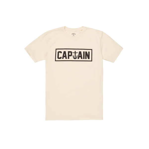 Naval Short Sleeve Tee Cream Captain Fin Co