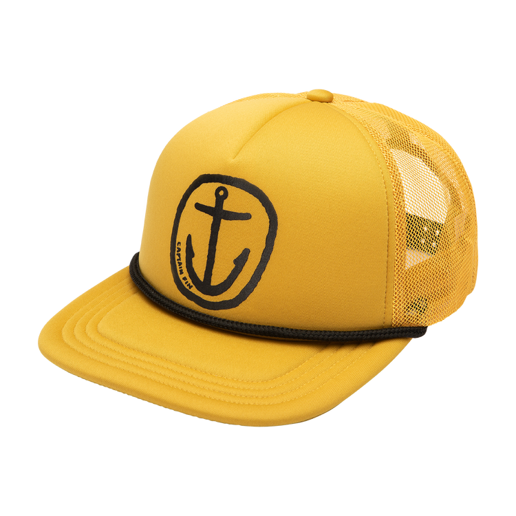 Nuevo Anchor Trucker Hat - Mustard - Captain Fin Co.