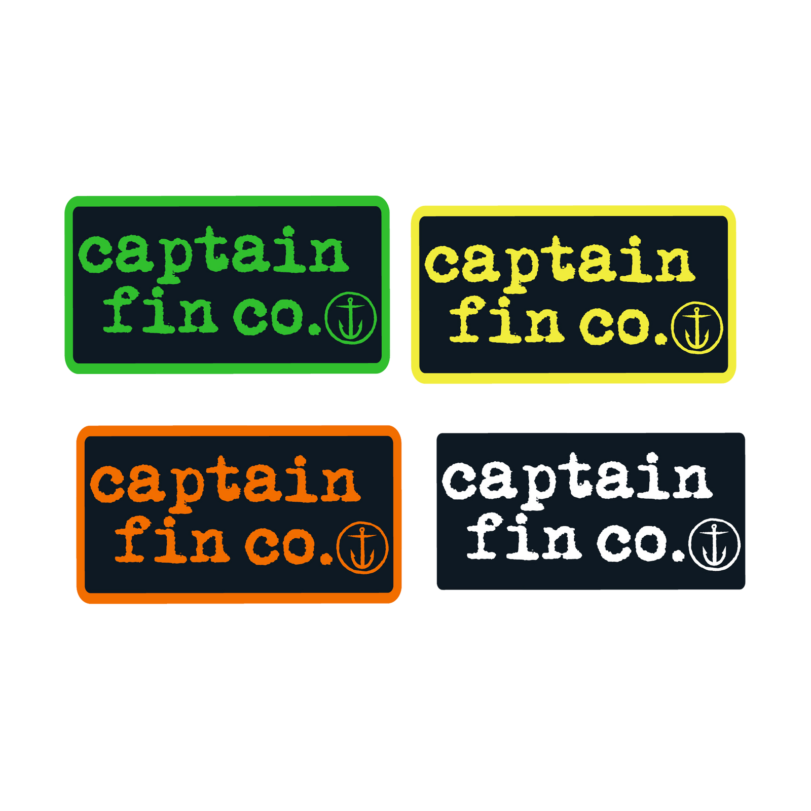 Type Patch 24 Sticker Pack - Assorted - Captain Fin Co.