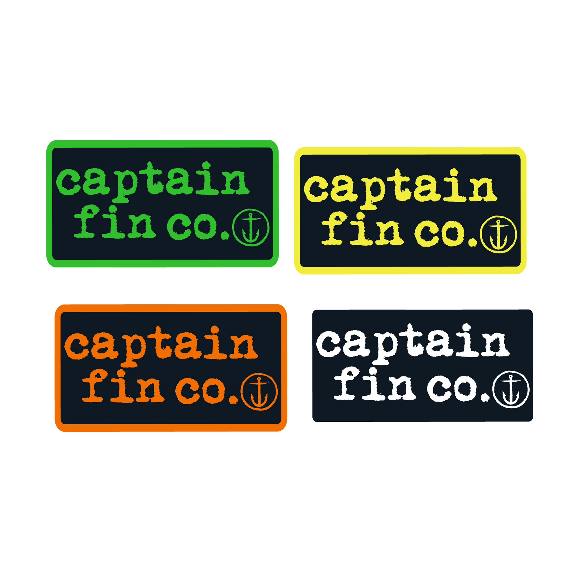 Type Patch 24 Sticker Pack - Assorted - Captain Fin Co.