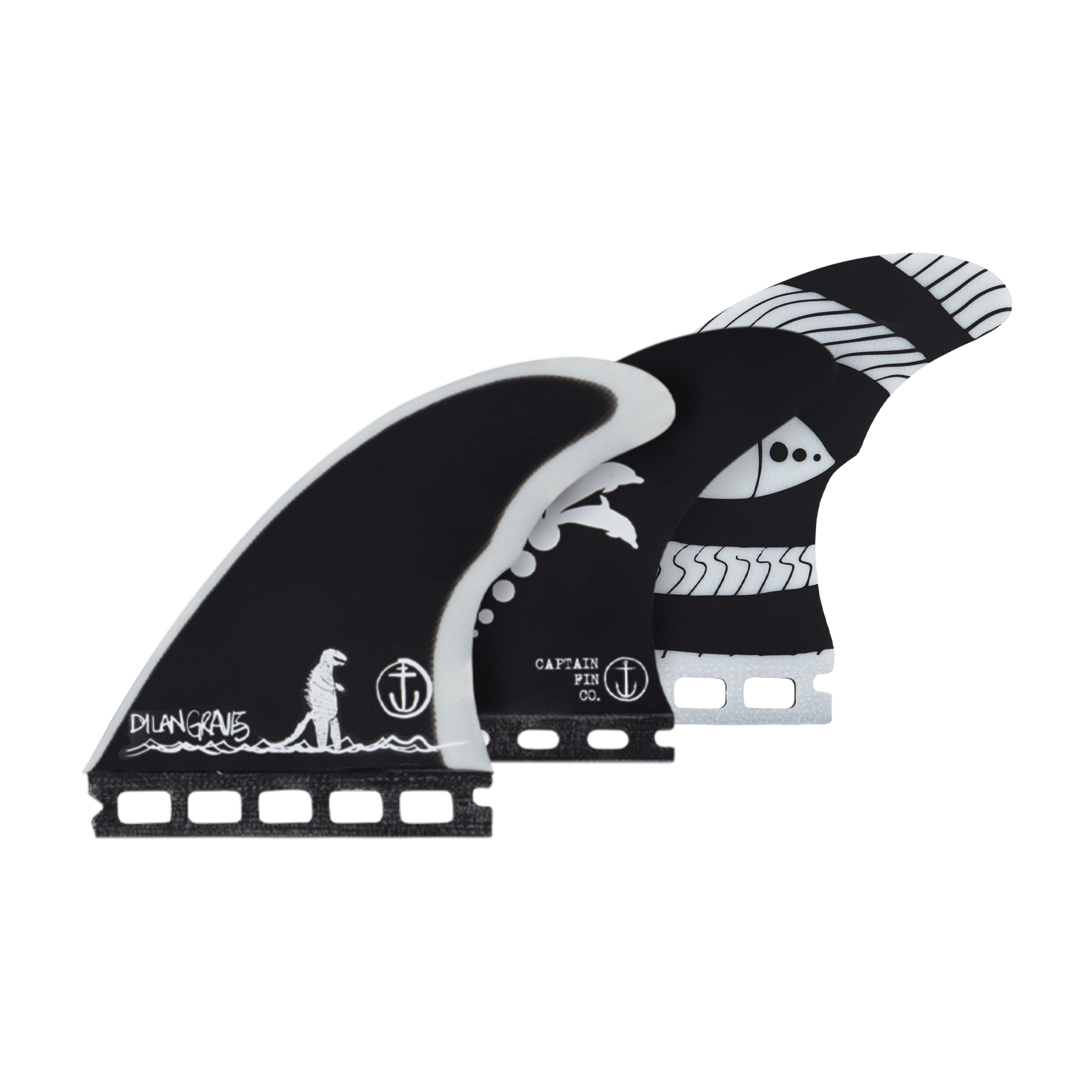 Dylan Gravezilla - Black - Single Tab - Captain Fin Dylan Gravezilla - Black - Single Tab - Captain Fin