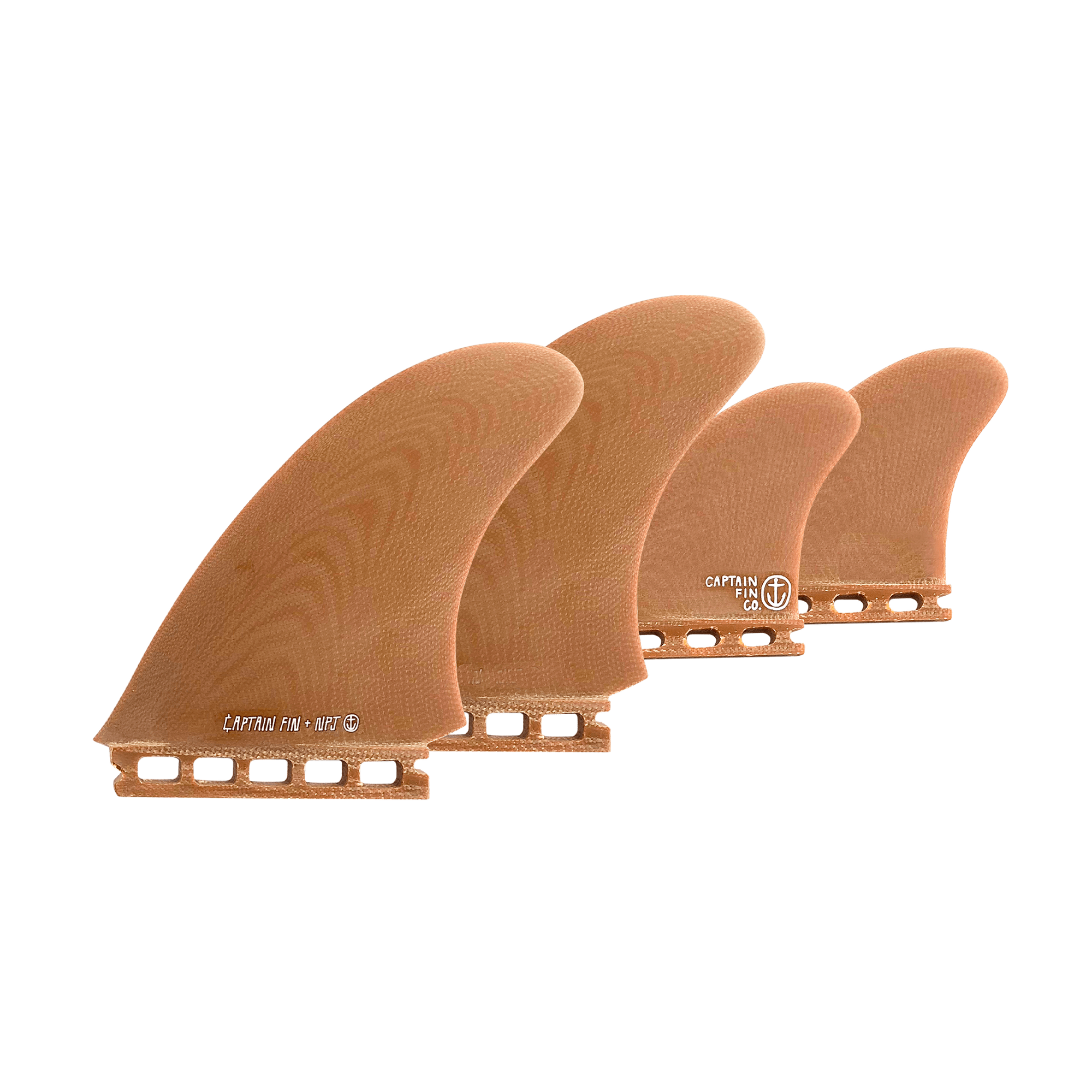 NPJ Quartet Quad - Brown - Single Tab - Captain Fin NPJ Quartet Quad - Brown - Single Tab - Captain Fin