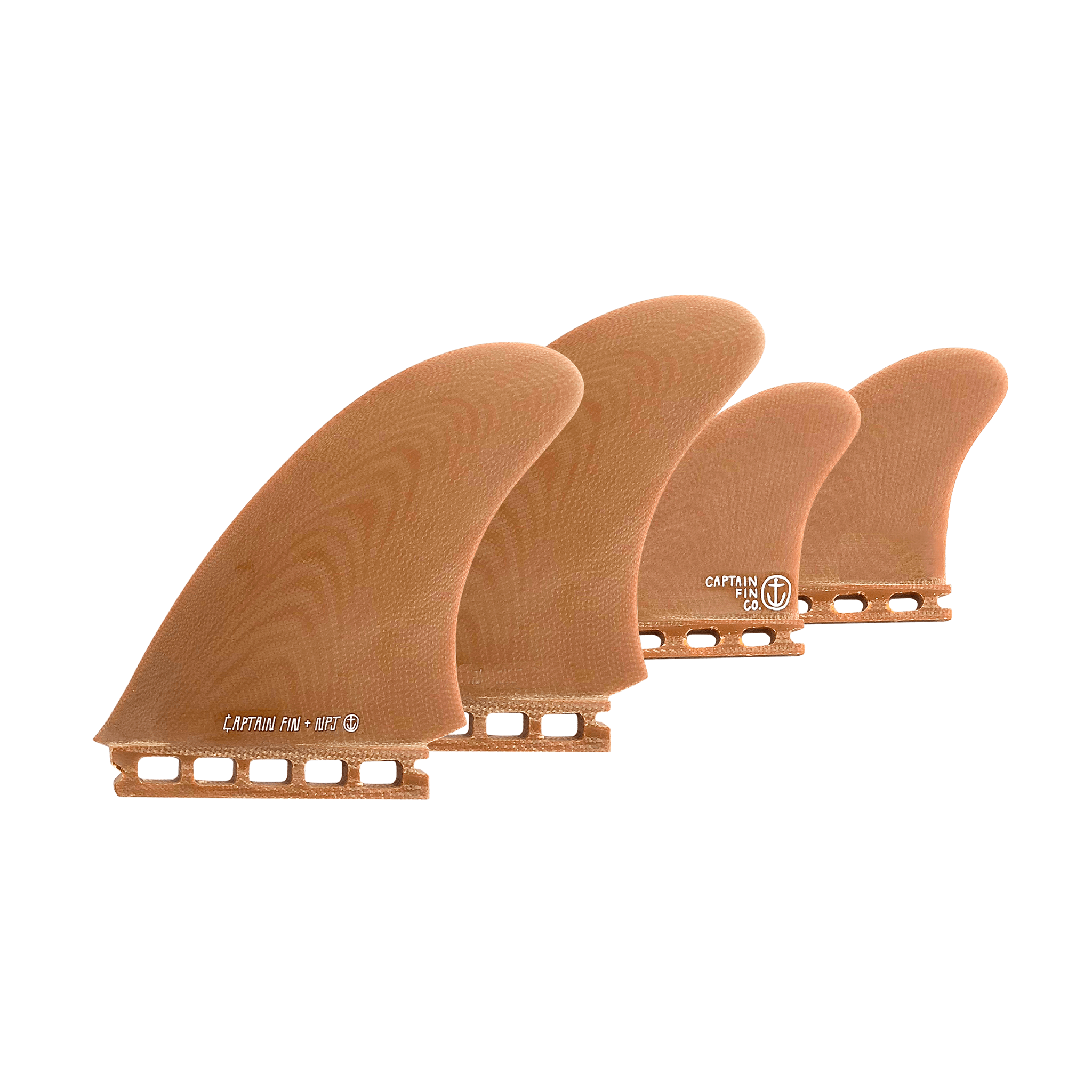 NPJ Quartet Quad - Brown - Single Tab - Captain Fin NPJ Quartet Quad - Brown - Single Tab - Captain Fin