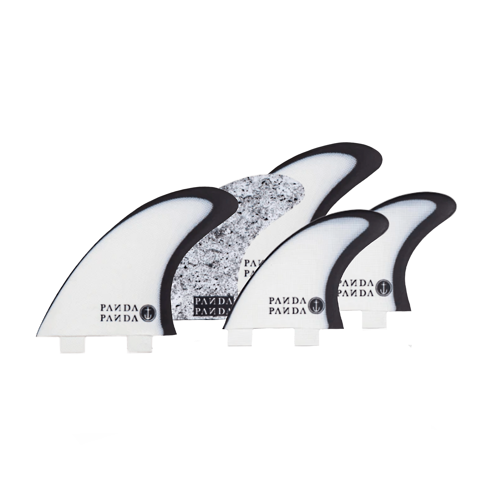 CAPTAIN FIN DF-LAR-4G 5-FIN 4.75インチ Panda 5 Fin - Black/White - Twin Tab - Captain Fin
