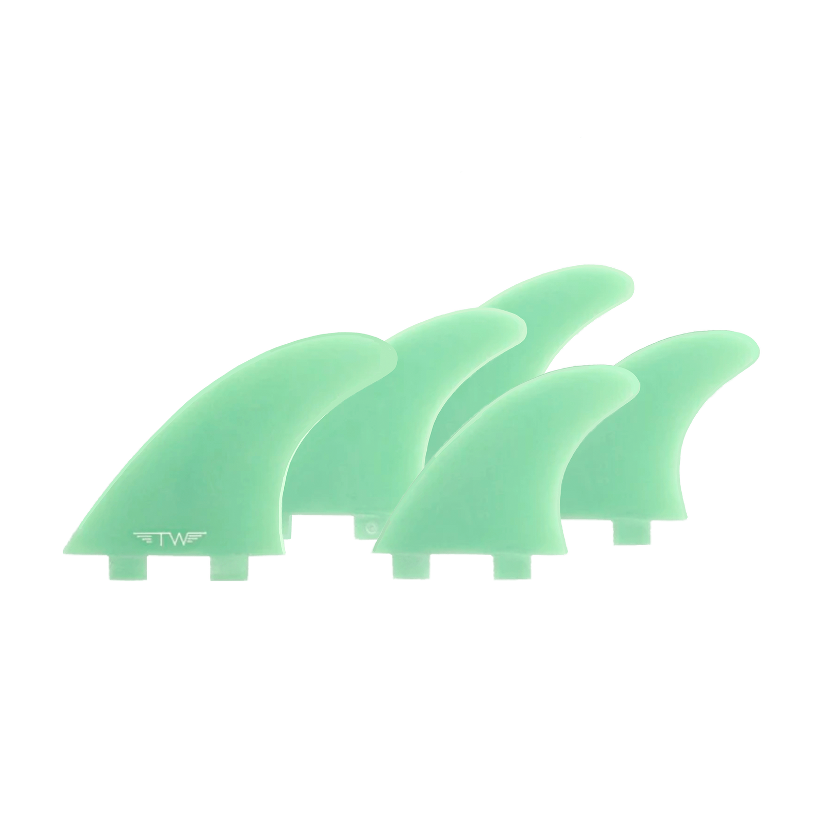 Tyler Warren 5 Fin Glass - Teal - Twin Tab - Captain Fin Co.