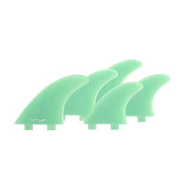 Tyler Warren 5 Fin Glass - Teal - Twin Tab - Captain Fin
