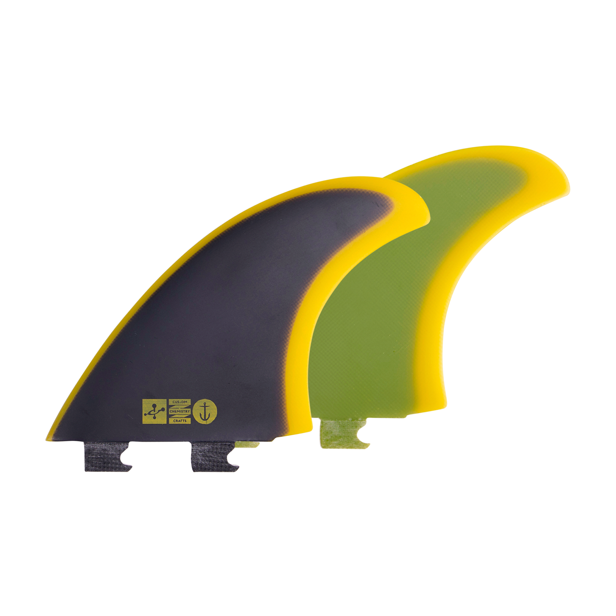 Chemistry Twin - Black/Yellow - Snap In - Captain Fin Co.