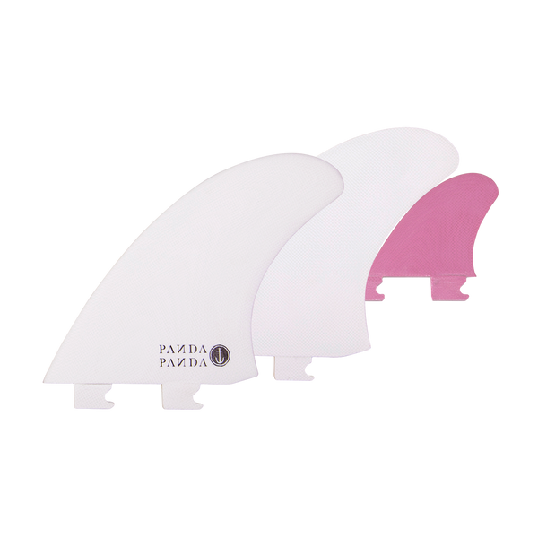 Double Bubble カモノハシ プリント スニード Panda Twin + Trailer - White/Pink - Snap In - Captain Fin