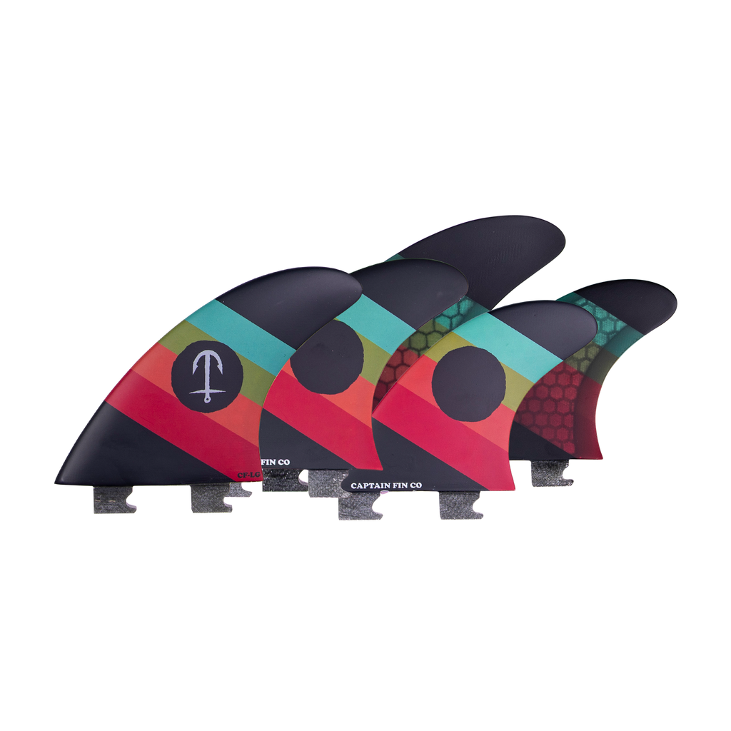 美品CAPTAIN FIN CF-SEREIS small CF Series 5 Fin - Black - Snap In - Captain Fin