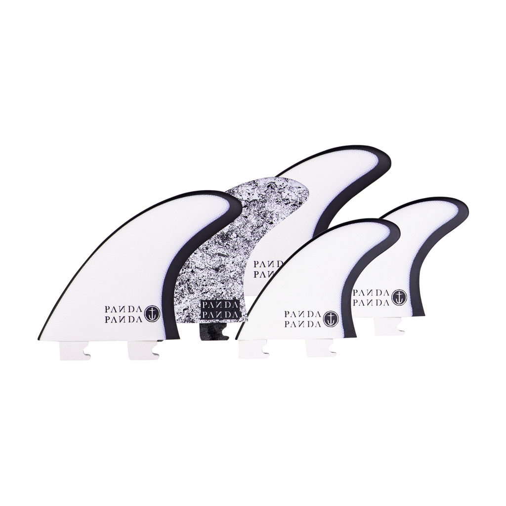 Panda 5 Fin - Black/White - Snap In - Captain Fin