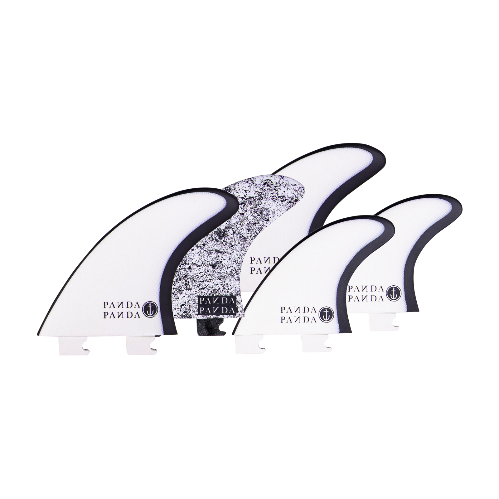 Panda 5 Fin - Black/White - Snap In - Captain Fin Co.