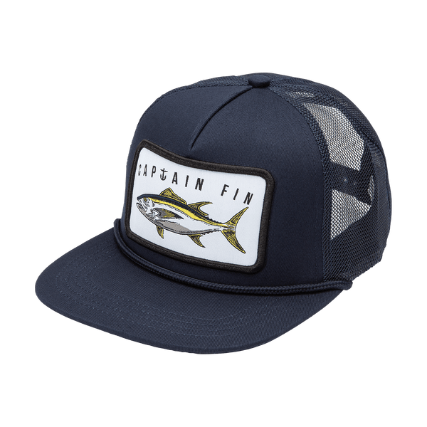 Captain Fin Tuna Trucker Hat Snapback, Navy, Size: Os