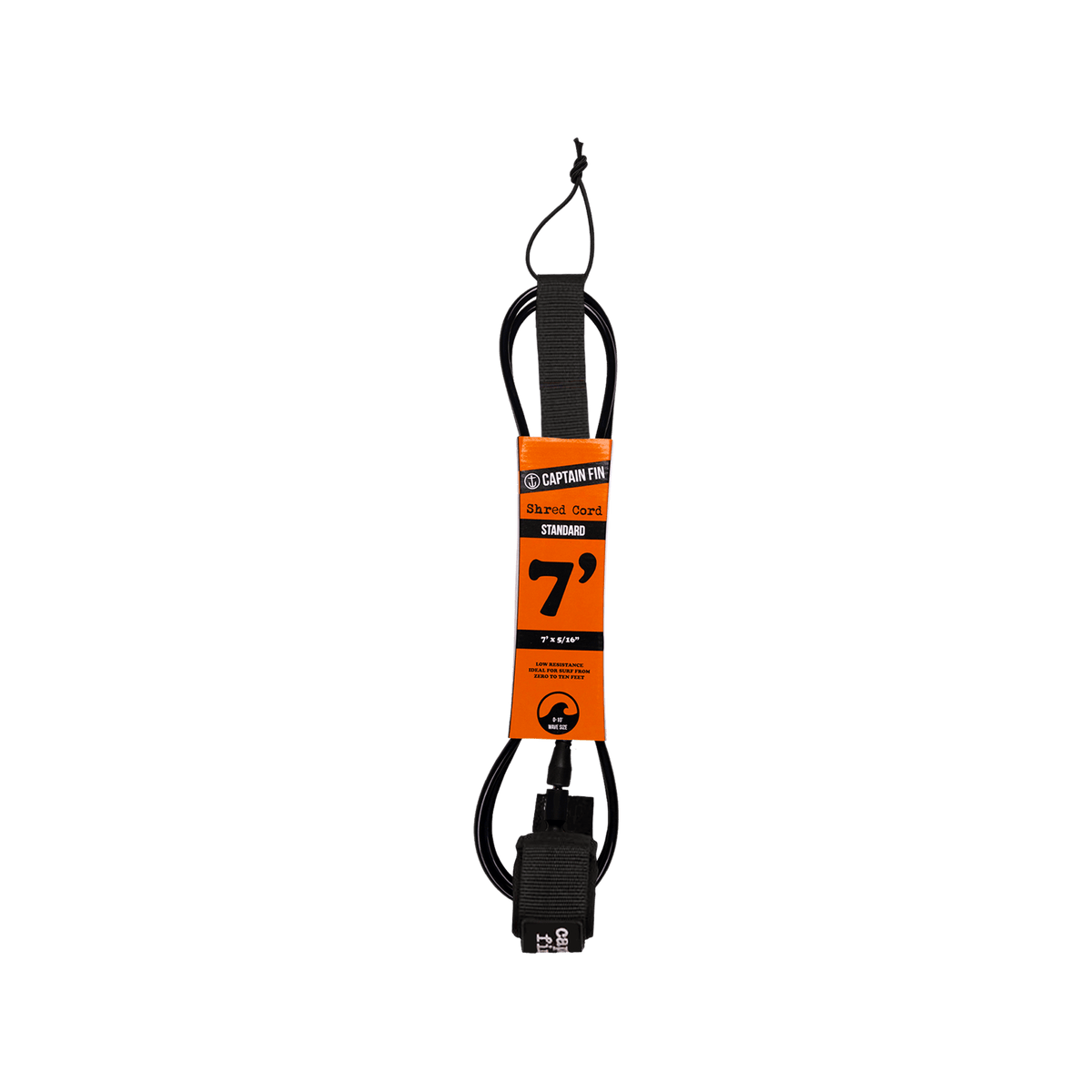 Shred Cord Standard - Black - Captain Fin Co.